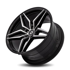 Curva | Gloss Black Machine Face | 20x8.5 | +35mm | CB73.1