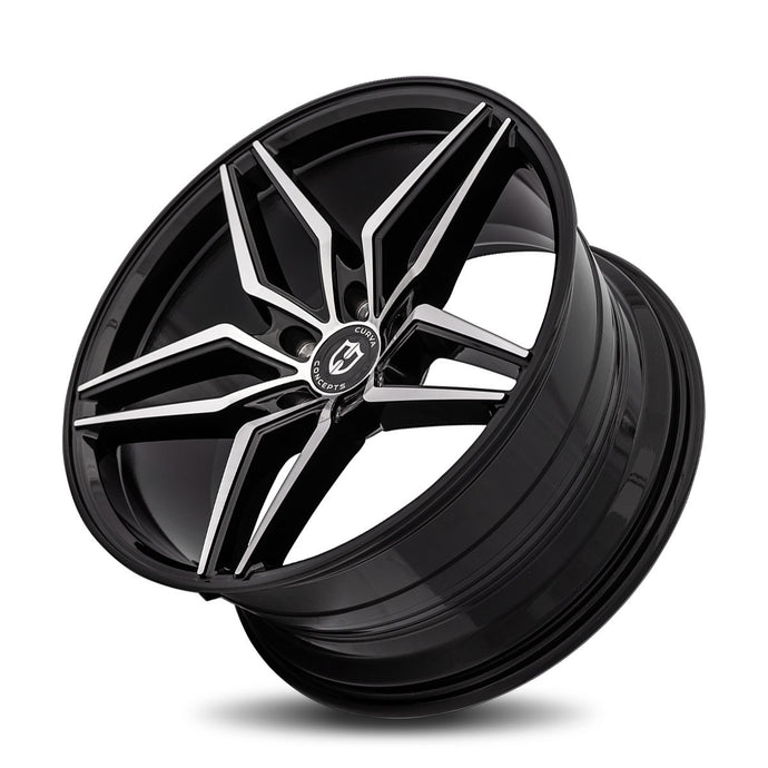 Curva | Gloss Black Machine Face | 20x8.5 | +35mm | CB73.1