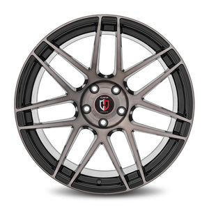 Curva | Gloss Black Machine Face Tinted | 20x9.5 | +30mm | CB72.56
