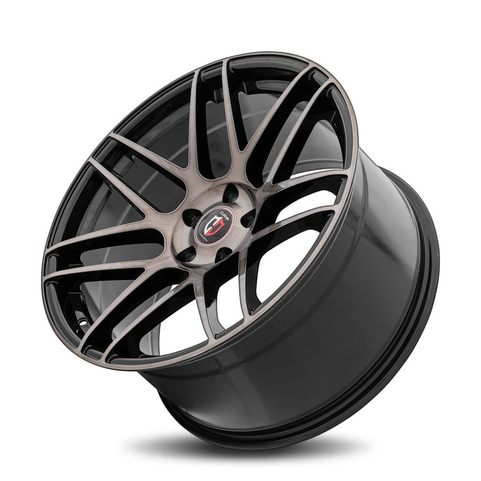 Curva | Gloss Black Machine Face Tinted | 20x9.5 | +30mm | CB72.56