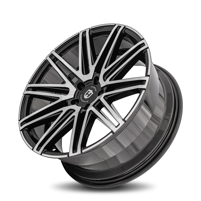 Curva | Gloss Black Machine Face | 20x10.5 | 5x114.3 | +35mm | CB73.1