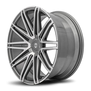 Curva | Gun Metal Machine Face | 22x9 | 5x120 | +28mm | CB72.56