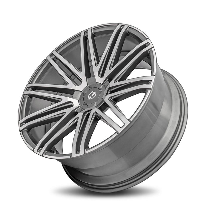 Curva | Gun Metal Machine Face | 22x9 | 5x120 | +28mm | CB72.56