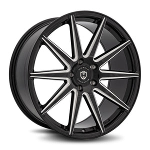 Curva | Gloss Black Milled | 22x10.5 | +25mm | CB73.1