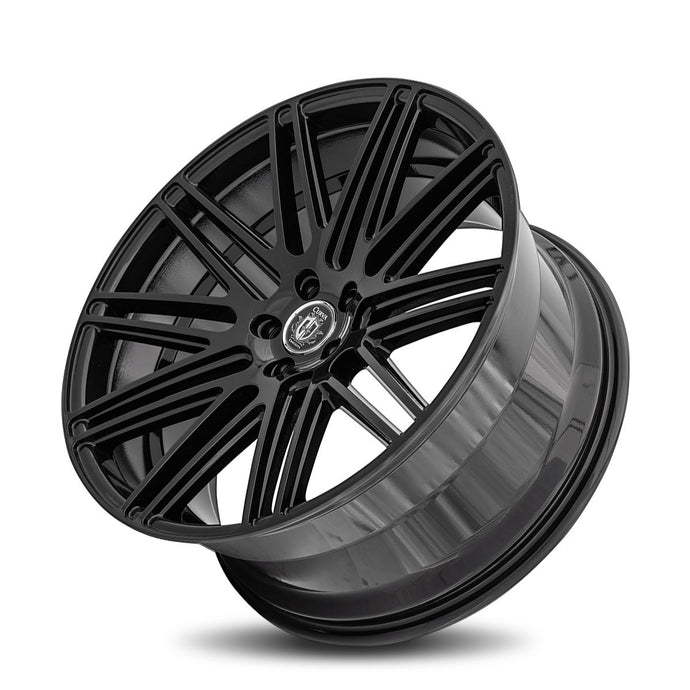 Curva | Gloss Black | 22x10.5 | 5x115 | +25mm | CB71.5