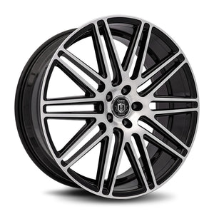 Curva | Gloss Black Machine Face | 22x10.5 | +40mm | CB73.1