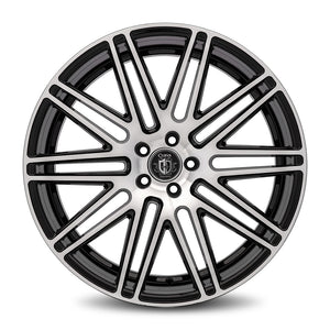 Curva | Gloss Black Machine Face | 22x10.5 | +40mm | CB73.1