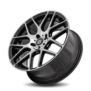 Curva | Gloss Black Machine Face | 18x8 | 5x120 | +35mm | CB72.6