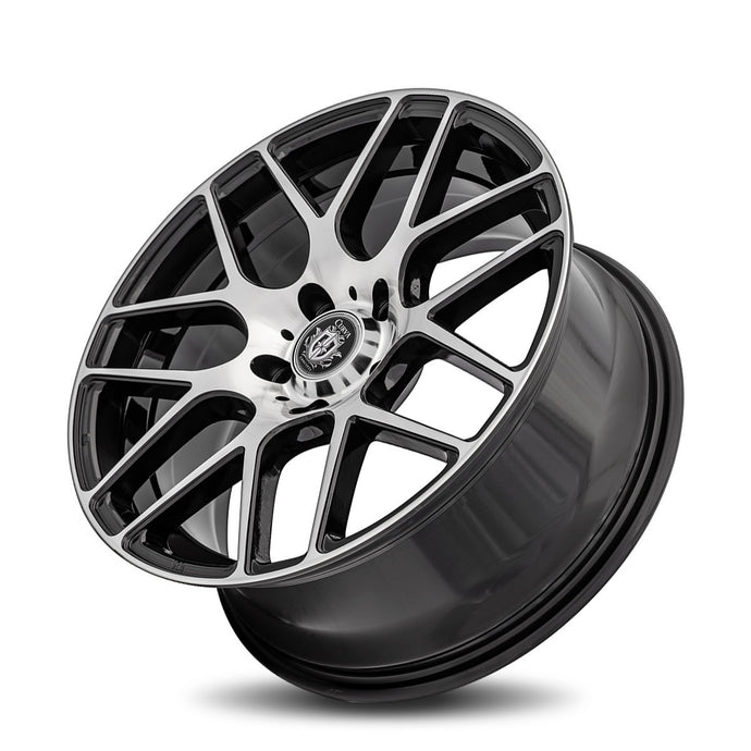 Curva | Gloss Black Machine Face | 18x8 | 5x120 | +35mm | CB72.6