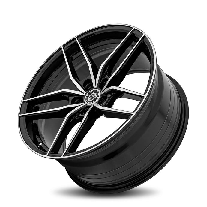 Curva | Gloss Black Machine Face | 20x10 | +40mm | CB73.1