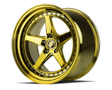 DS05 | Gold Vacuum w/ Chrome Rivets | 18x10.5 | 5x114.3 | +22mm | CB73.1