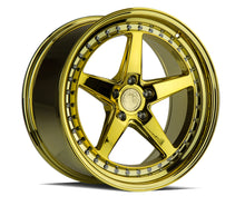 DS05 | Gold Vacuum w/ Chrome Rivets | 19x9.5 | 5x114.3 | +22mm | CB73.1