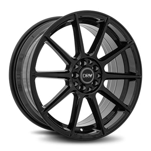 DRW | Gloss Black | 17x7 | 4x100/114.3 | +40mm | CB73.1