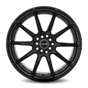 DRW | Gloss Black | 17x7 | 4x100/114.3 | +40mm | CB73.1