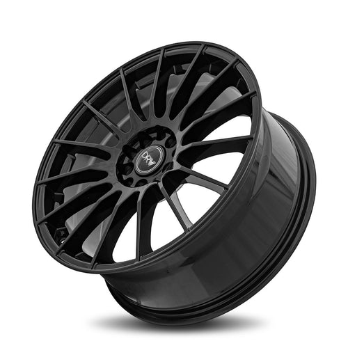 DRW | Gloss Black Machine Face | 18x8 | 5x105/114.3 | +40mm | CB73.1