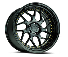 DS01 | Gloss Black W /Gold Rivets | 18x10.5 | 5x114.3 | +22mm | CB73.1