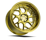 DS01 | Gold Vacuum W/ Chrome Rivets | 18x10.5 | 5x120 | +25mm | CB72.6