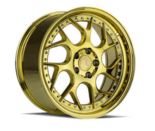 DS01 | Gold Vacuum W/ Chrome Rivets | 18x8.5 | 5x112 | +35mm | CB73.1