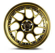 DS01 | Gold Vacuum W/ Chrome Rivets | 18x8.5 | 5x112 | +35mm | CB73.1