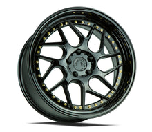 DS01 | Gloss Black W /Gold Rivets | 18x9.5 | 5x114.3 | +30mm | CB73.1