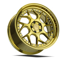 DS01 | Gold Vacuum W/ Chrome Rivets | 18x9.5 | 5x120 | +25mm | CB72.6