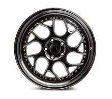 DS01 | Black Vacuum W/ Gold Rivets | 19x10.5 | 5x120 | +25mm | CB72.6