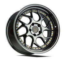 DS01 | Black Vacuum W/ Gold Rivets | 19x9.5 | 5x114.3 | +15mm | CB73.1