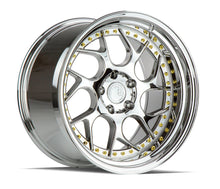 DS01 | Vacuum Chrome W/ Gold Rivets | 19x9.5 | 5x114.3 | +15mm | CB73.1