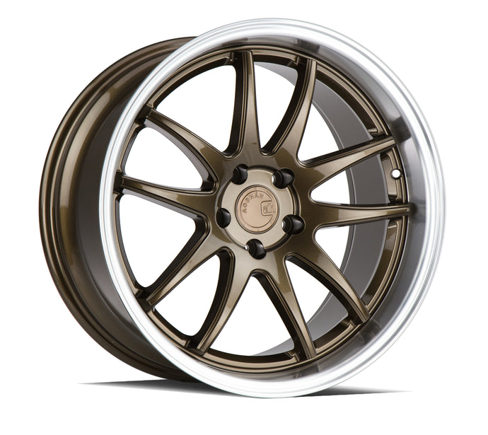 DS02 | Bronze w/Machined Lip | 18x9.5 | 5X100 | +35mm | CB73.1