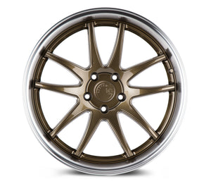 DS02 | Bronze w/Machined Lip | 18x9.5 | 5X100 | +35mm | CB73.1
