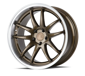 DS02 | Bronze w/Machined Lip | 18x9.5 | 5X100 | +35mm | CB73.1