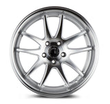 DS02 | Silver w/Machined Face | 18x9.5 | 5x114.3 | +15mm | CB73.1