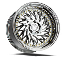 DS03 | Vacuum Chrome w/Gold Rivets | 18x10.5 (Passenger Side) | 5x114.3 | +15mm | CB73.1