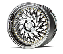 DS03 | Vacuum Chrome w/Gold Rivets | 18x9.5 (Passenger Side) | 5x100 | +35mm | CB73.1