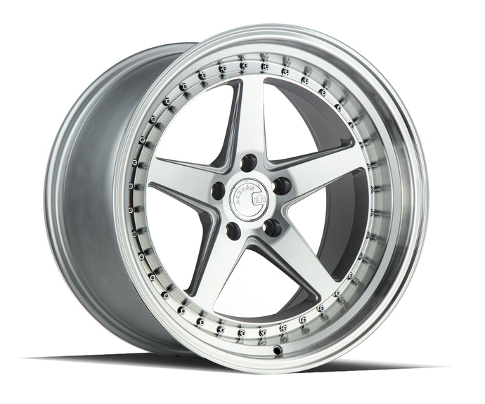 DS05 | Silver w/Machined Face | 18x10.5 | 5x114.3 | +15mm | CB73.1