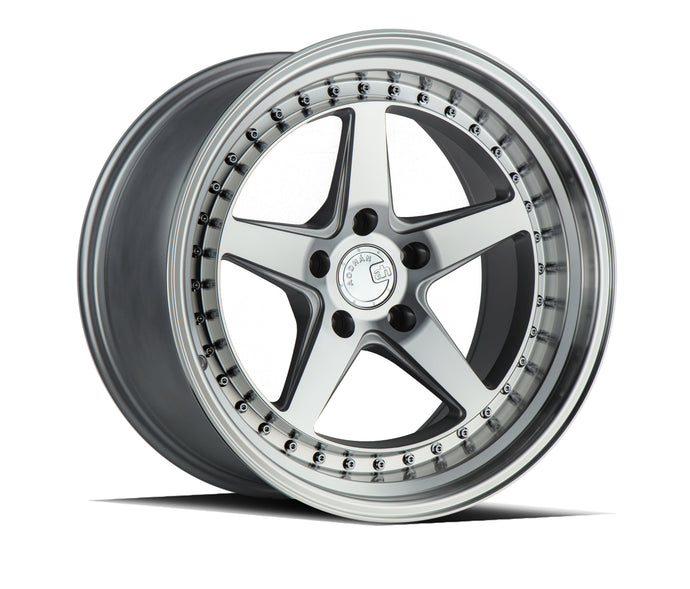 DS05 | Silver w/Machined Face | 18x8.5 | 5x114.3 | +35mm | CB73.1