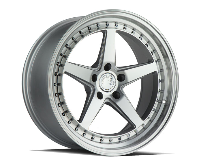 DS05 | Silver w/Machined Face | 18x9.5 | 5x100 | +35mm | CB73.1