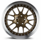 DS06 | Bronze w/Machined Lip | 19x11 | 5x114.3 | +15mm | CB73.1