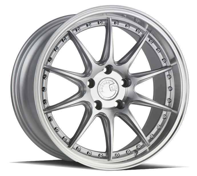 DS07 | Silver w/Machined Face | 18x9.5 | 5x114.3 | +15mm | CB73.1