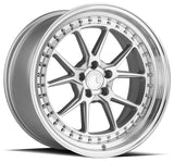 DS08 | Silver w/Machined Face | 18x9.5 | 5x100 | +35mm | CB73.1