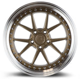 DS08 | Bronze w/Machined Lip | 19x11 | 5X114.3 | +22mm | CB73.1