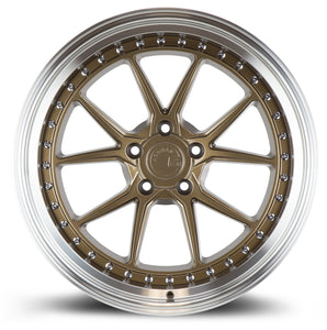 DS08 | Bronze w/Machined Lip | 19x8.5 | 5x114.3 | +35mm | CB73.1