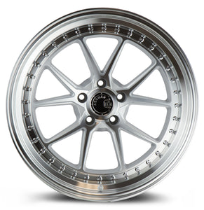 DS08 | Silver w/Machined Face | 19x8.5 | 5X120 | +35mm | CB72.6