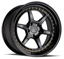 DS09 | Gloss Black W /Gold Rivets | 18x8.5 | 5x114.3 | +35mm | CB73.1