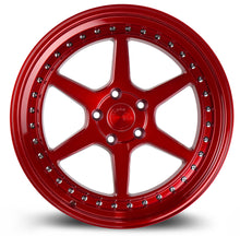 DS09 | Candy Red w/ (Chrome Rivets) | 18x9.5 | 5x114.3 | +15mm | CB73.1