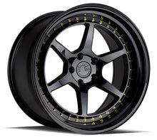 DS09 | Gloss Black W /Gold Rivets | 19x9.5 | 5x114.3 | +15mm | CB73.1