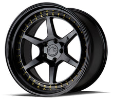 DS09 | Gloss Black W /Gold Rivets | 19x9.5 | 5x114.3 | +15mm | CB73.1