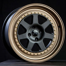 JNC048 | MATTE BLACK BRONZE LIP | 17x9 | 5x114.3 | +25mm | CB: 73.1