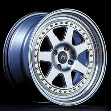 JNC048 | SILVER MACHINE FACE GOLD RIVETS | 17x8 | 4x100 | +30mm | CB: 73.1
