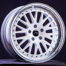 JNC001 | White Machined Lip | 17x8 | 4x100/4x114.3 | +25mm | CB: 73.1